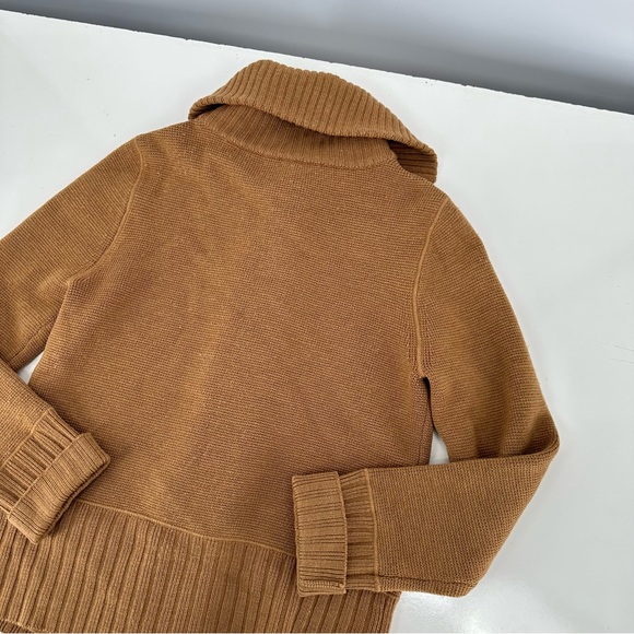 J.Crew Brown 100% Merino Wool Button Up Cardigan Sweater Medium - Picture 5 of 5